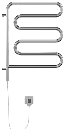 Электро 25 Ш-обр 450х570 поворотный Полотенцесушитель  TERMINUS Липецк - фото 2