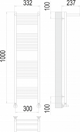 Аврора с/п П20 300х1000 Полотенцесушитель  TERMINUS Липецк - фото 3