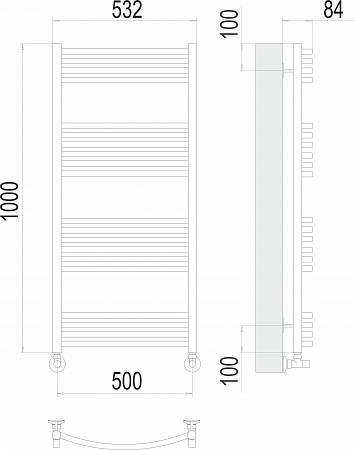 Классик П20 500х1000 Полотенцесушитель  TERMINUS Липецк - фото 3