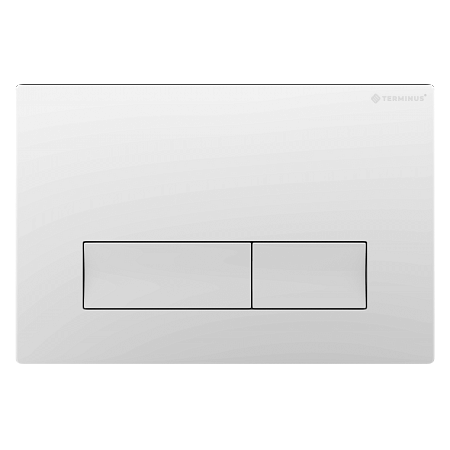 Клавиша смыва для инсталляции Terminus Classic кнопка прямоугольник цвет белый Липецк - фото 1